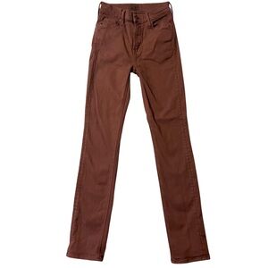 Mother Denim Sz 24 The Mid Rise Dazzler Skimp Jeans Second Chance FudgeSickle